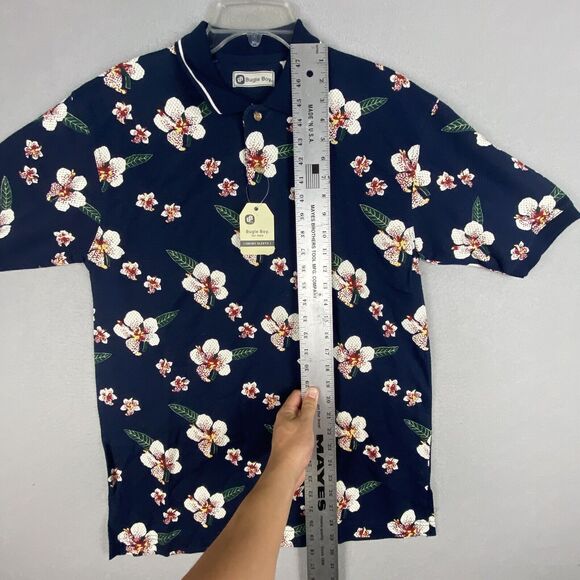 Bugle Boy Hawaiian Polo Shirt Men’s Size Small Short Sleeve Golf Vintage Aloha - Picture 3 of 7